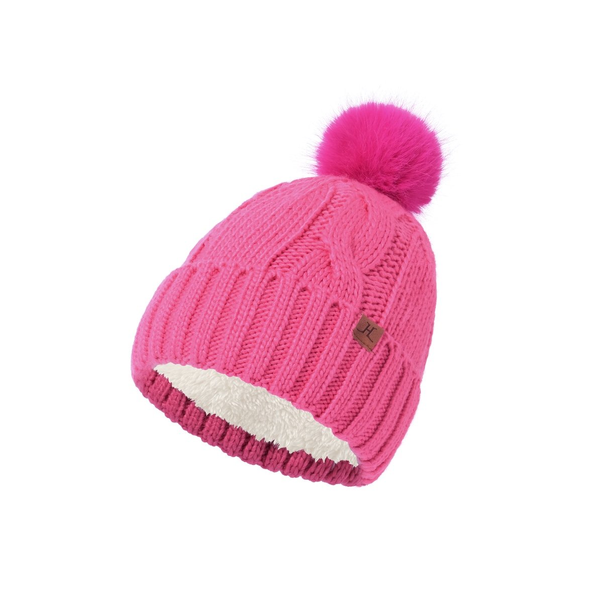 Winter Fleece-Lined Pom-Pom Knit Beanie (Thick Warm Style) - Image 7