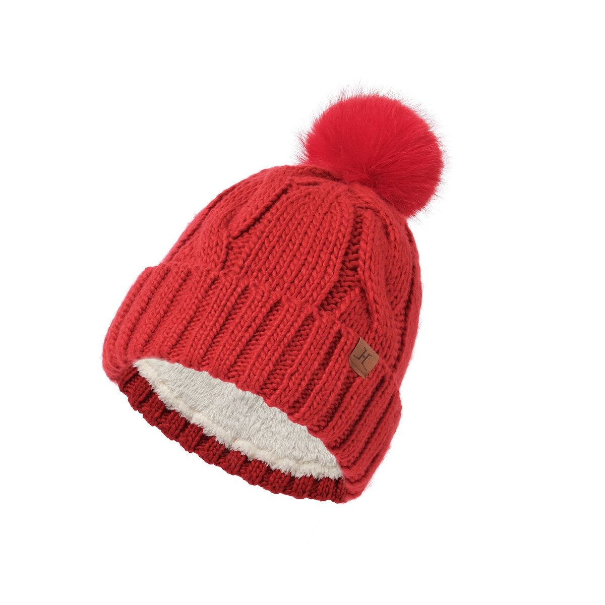 Winter Fleece-Lined Pom-Pom Knit Beanie (Thick Warm Style) - Image 6